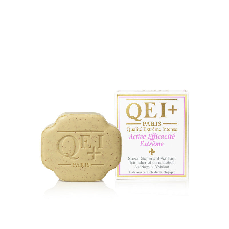 QEI+ EXFOLIATING LIGHTENING SOAP - SHEA BUTTER EFFECTIVENESS