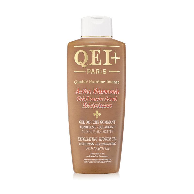 QEI+ EXFOLIATING CLARIFYING SHOWER GEL - HARMONIE CARROT